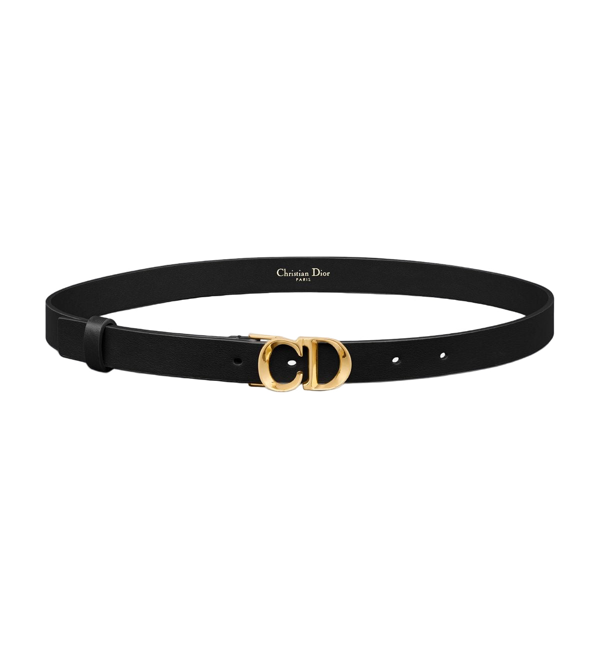 Black Leather Belt (CD Buckle)